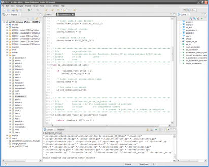 Texas Instruments' Chronos development software Figure 2: Texas Instruments' Chronos development software.